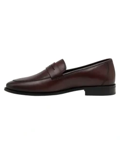 Oxford Caleb Leather Loafer in Chocolate