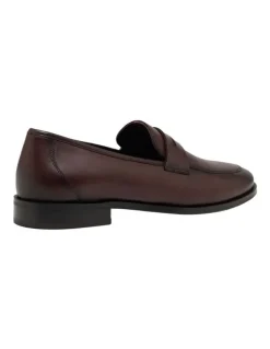 Oxford Caleb Leather Loafer in Chocolate