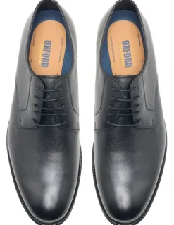 Oxford Carter Leather Derby Shoes in Black