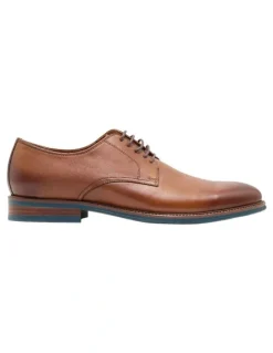 Oxford Carter Leather Derby Shoes in Walnut