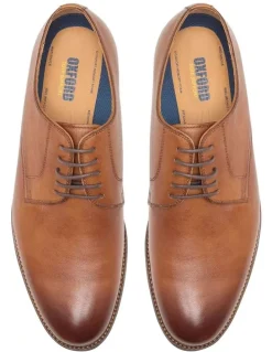 Oxford Carter Leather Derby Shoes in Walnut