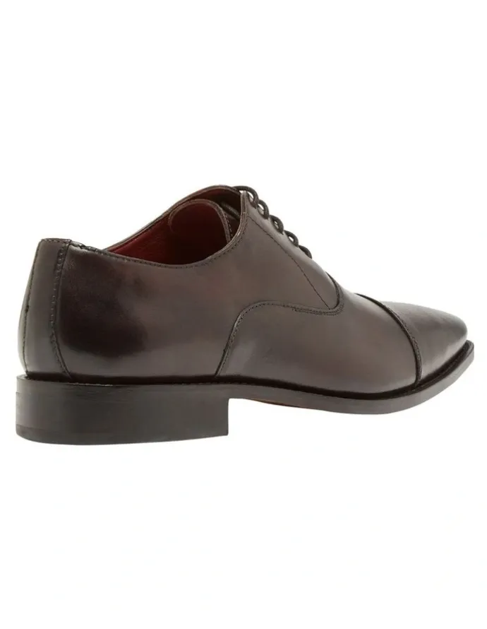 Oxford Christopher Goodyear Welted Shoes in Dark Brown