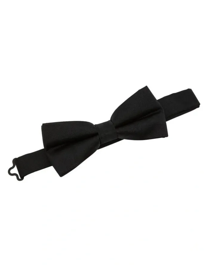 Oxford Classic Occasion Silk Bow Tie in Black