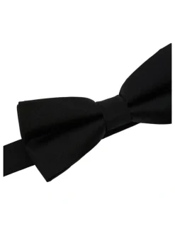 Oxford Classic Occasion Silk Bow Tie in Black