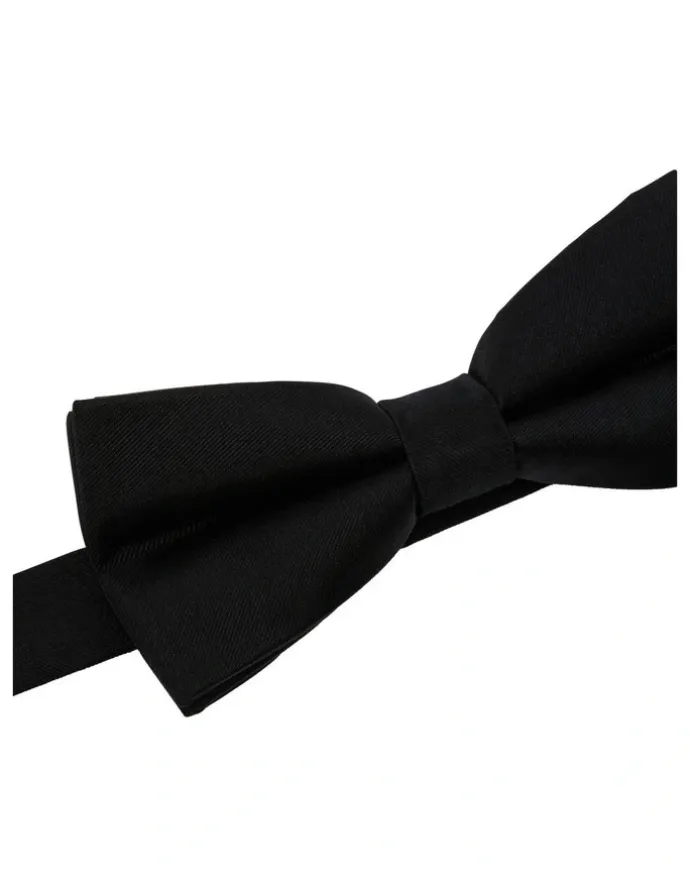 Oxford Classic Occasion Silk Bow Tie in Black