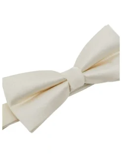 Oxford Classic Occasion Silk Bow Tie in Cream