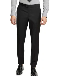 Oxford Dinner Suit Trousers with Side Tape in Black