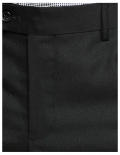 Oxford Dinner Suit Trousers with Side Tape in Black