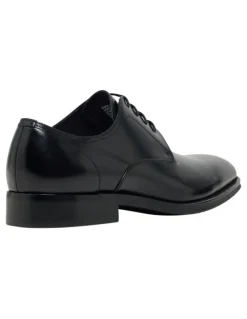 Oxford Ezra Lace Up Leather Derby Shoe in Black