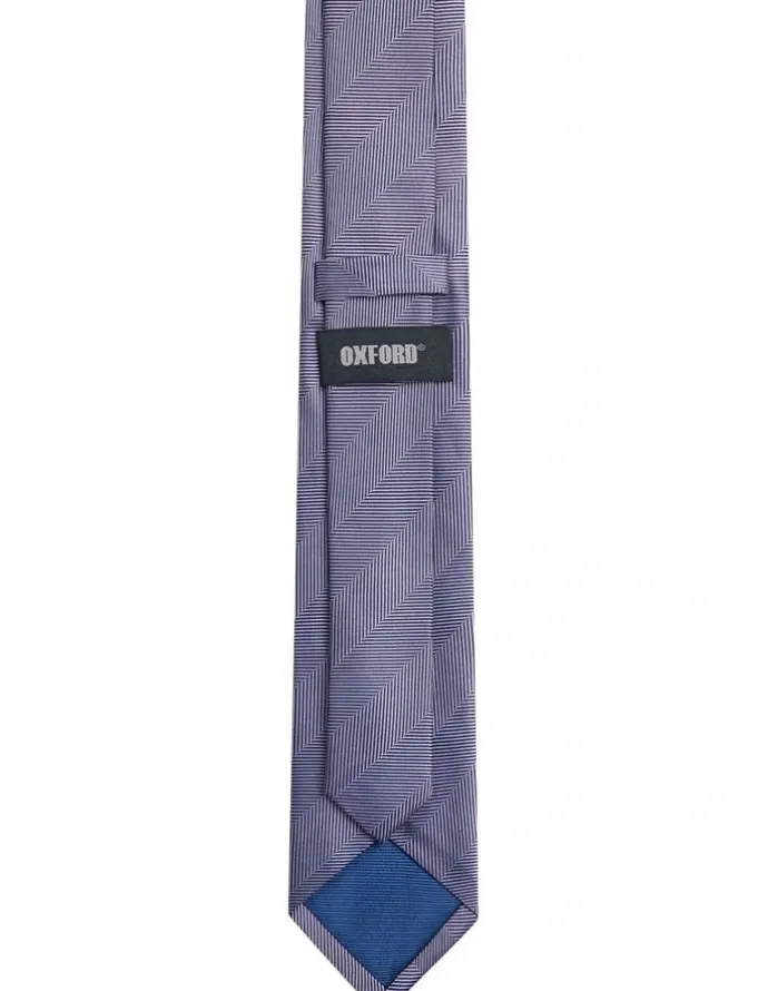 Oxford Floyd Chevron 7cm Tie in Blue