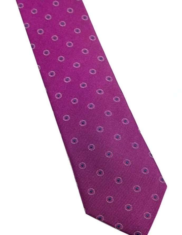 Oxford Gino Spot Tie 7cm in Fushia