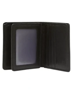 Oxford Harris Black Leather Wallet