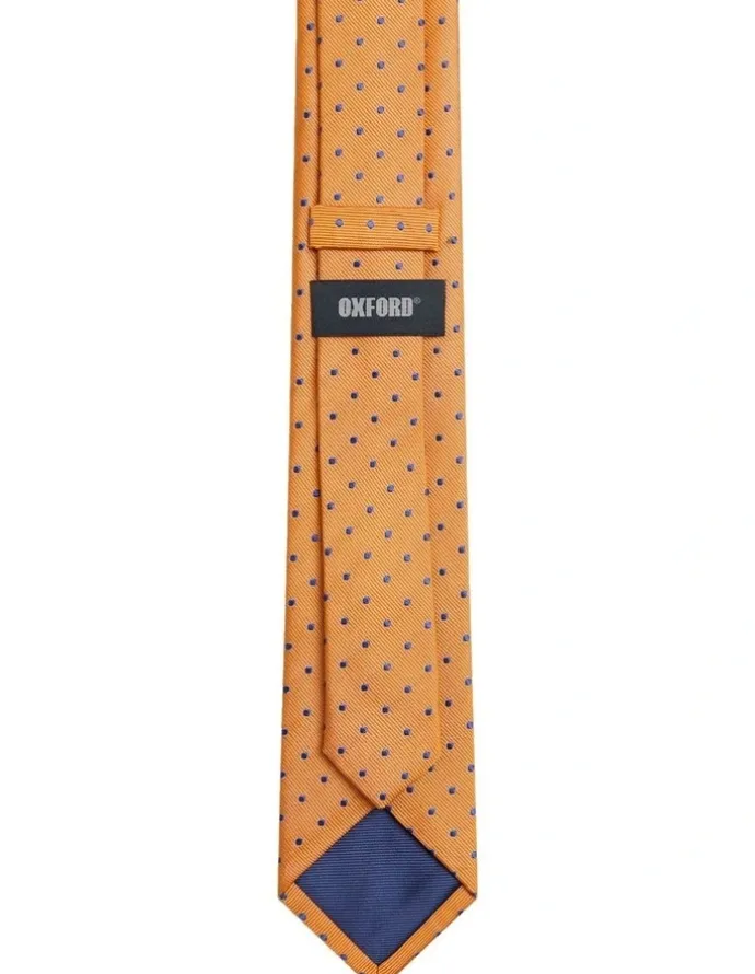 Oxford Harvey Spot Tie 7cm in Orange