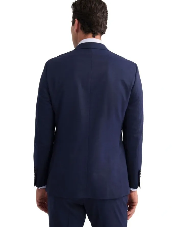 Oxford Hopkins Wool Suit Jacket in Navy