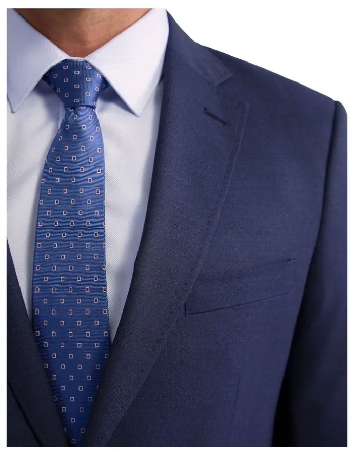 Oxford Hopkins Wool Suit Jacket in Navy
