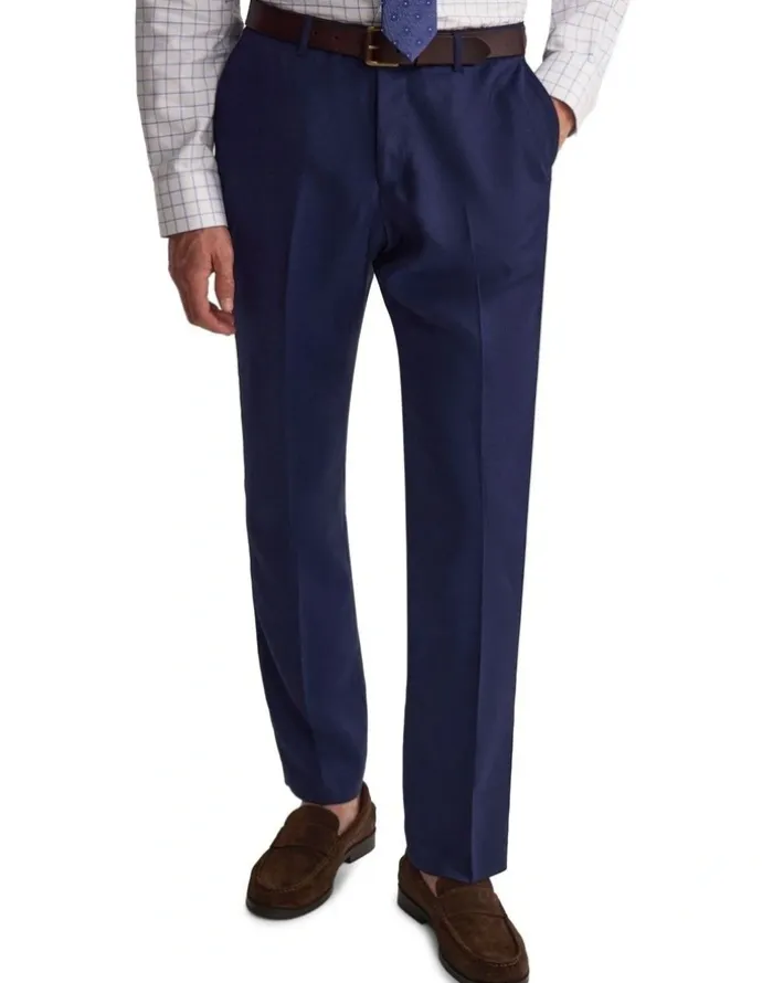 Oxford Hopkins Wool Suit Trousers in Navy