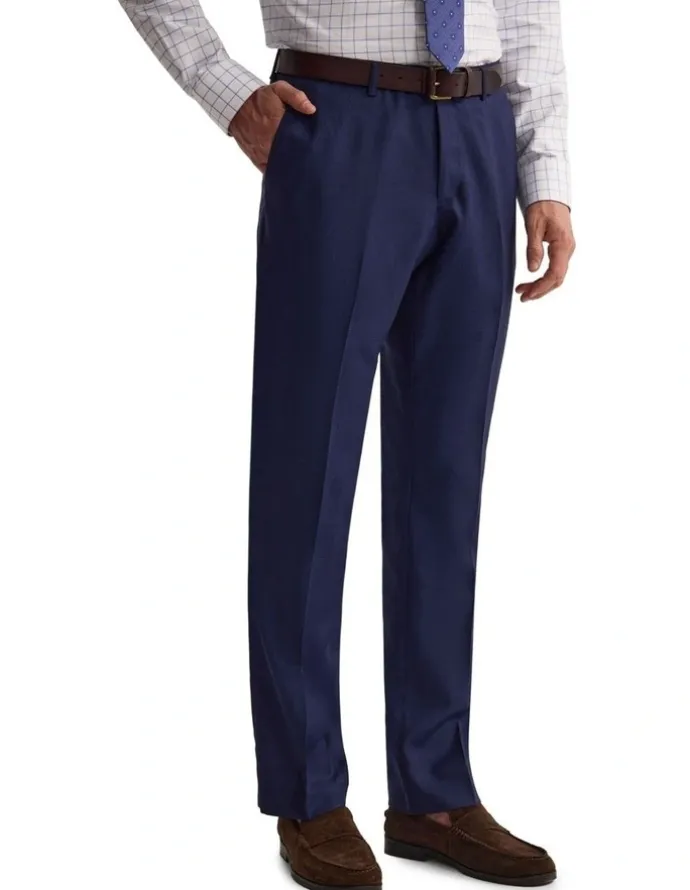 Oxford Hopkins Wool Suit Trousers in Navy