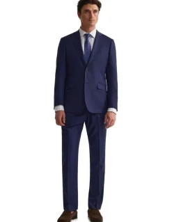 Oxford Hopkins Wool Suit Trousers in Navy