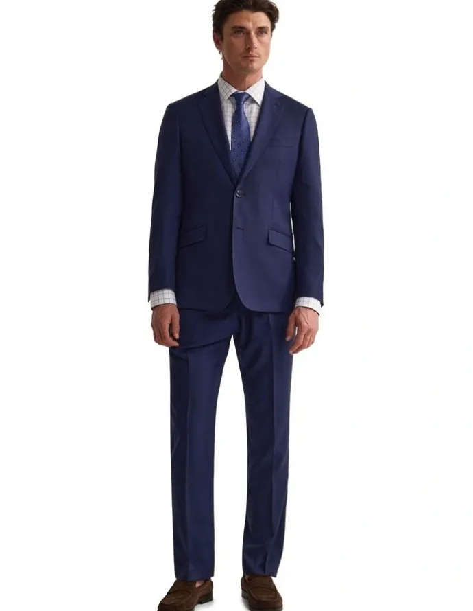 Oxford Hopkins Wool Suit Trousers in Navy
