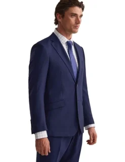 Oxford Hopkins Wool Suit Jacket in Navy
