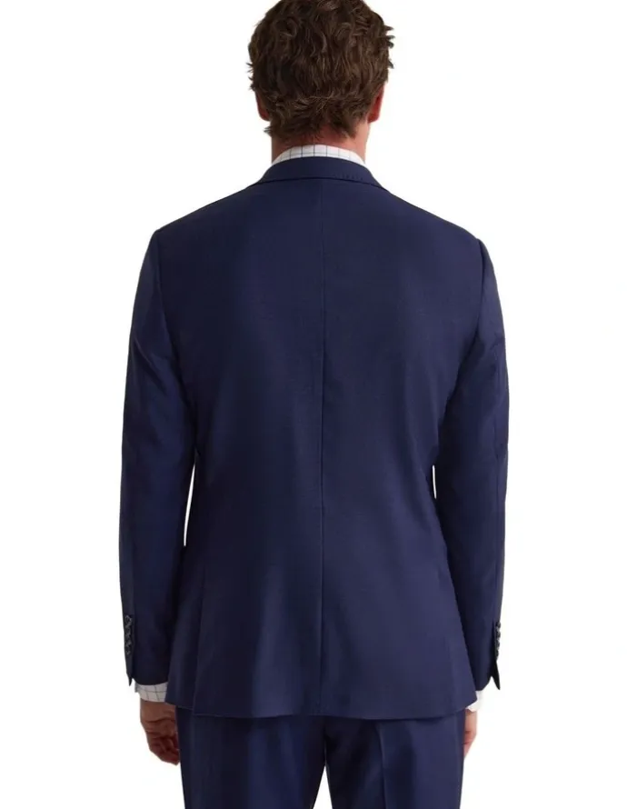Oxford Hopkins Wool Suit Jacket in Navy