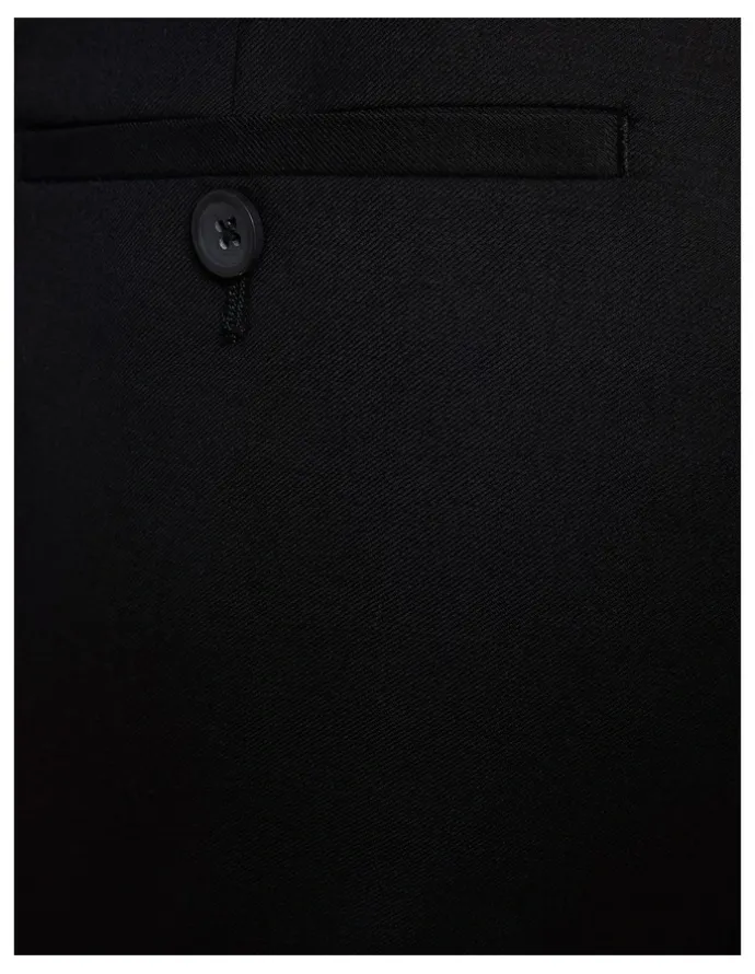 Oxford Hopkins Wool Trousers Black