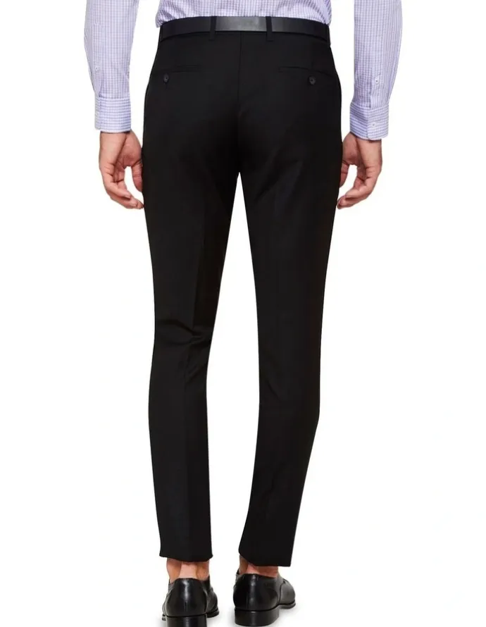 Oxford Hopkins Wool Trousers Black