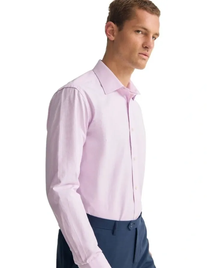 Oxford Islington Classic Fit Cotton Shirt in Pink