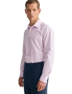 Oxford Islington Classic Fit Cotton Shirt in Pink