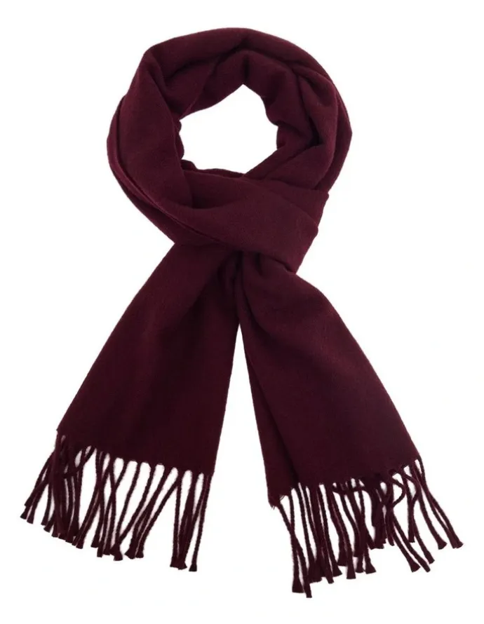 Oxford Layton Wool Scarf in Fig
