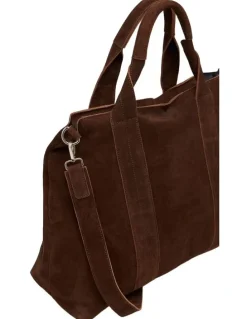 Oxford Miles Suede Tote Bag in Hikory