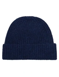 Oxford Myles Rib Knit Beanie in Navy
