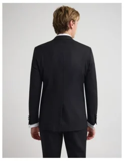 Oxford New Dinner Suit Jacket With Shawl in Black