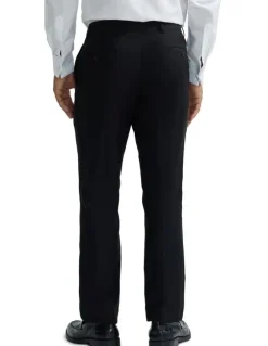 Oxford New Dinner Suit Trousers With Tape in Black