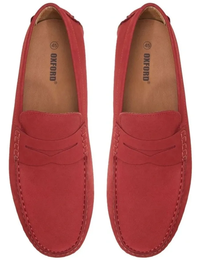 Oxford New Holland Driving Shoe in Tomato