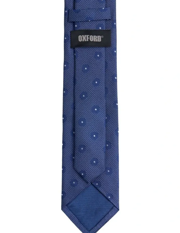 Oxford Nolan Flower Silk Tie 7cm in Navy