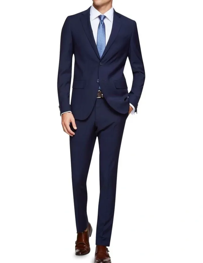 Oxford Travel Auden Wool Suit Jacket Navy
