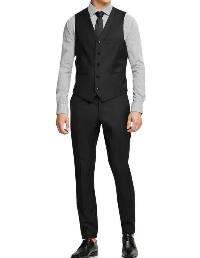 Oxford Vest in Black
