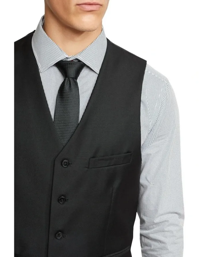 Oxford Vest in Black
