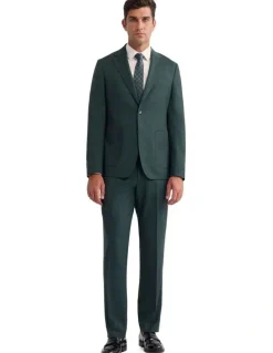 Oxford Wordsworth Wool Suit Pant in Green