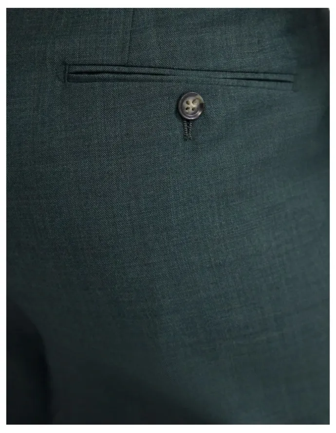 Oxford Wordsworth Wool Suit Pant in Green