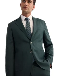 Oxford Wordsworth Wool Suit Jacket in Green