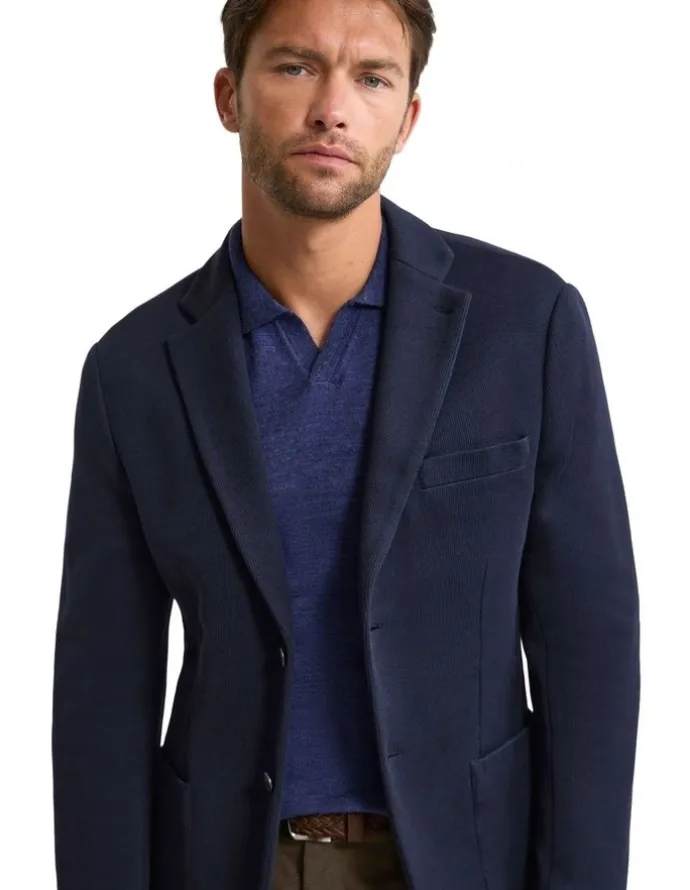 Oxford Antonio Cotton Knitted Blazer