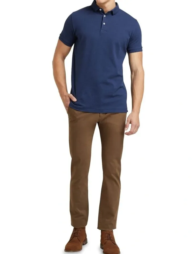 Oxford Austin Polo in Navy