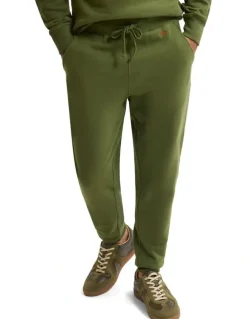 Oxford Benson Organic Cotton Track Pants in Dark Olive