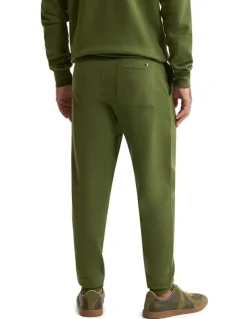 Oxford Benson Organic Cotton Track Pants in Dark Olive