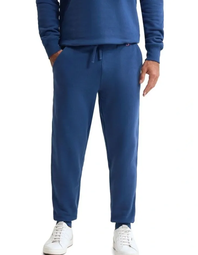 Oxford Benson Organic Cotton Track Pants in Navy