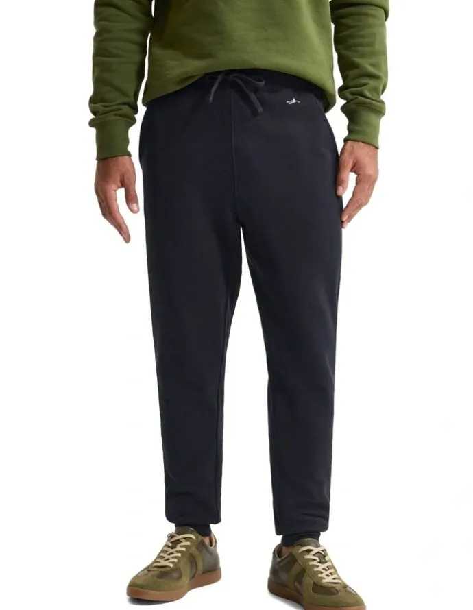 Oxford Benson Organic Cotton Track Pants in Black