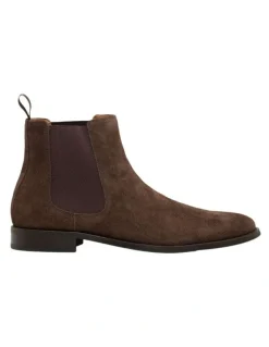 Oxford Colby Suede Chelsea Boot in Chocolate