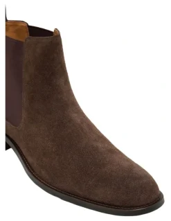 Oxford Colby Suede Chelsea Boot in Chocolate